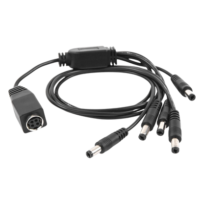 Cable con 5 Vías para Alimentar 4 Cámaras TurboHD y DVR TurboHD Epcom / Hikvision