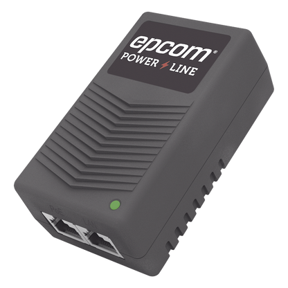 Adaptador de pared / Inyector PoE / 24 Vcc / 1 A / Controlado por chip IC / Protección contra OV, OC, SC, UV/ Fácil de instalar