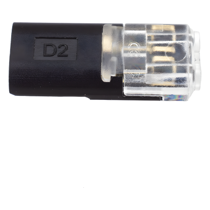 Bolsa con 25 conectores / Enchufables / Para 2 cables / compatibles en calibre 22 al 18 AWG