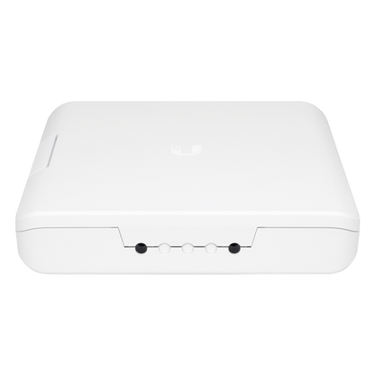 Gabinete de Exterior para Switch Ubiquiti USW-Flex con Montaje en Poste e Inyector PoE 60W