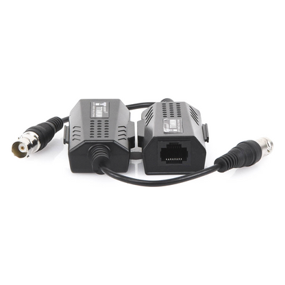 Kit EXTENSOR IP por cable CABLE COAXIAL para distancias de HASTA 200 m / REUTILIZA EL CABLEADO EXISTENTE PARA CONECTAR CÁMARAS IP / No Requiere