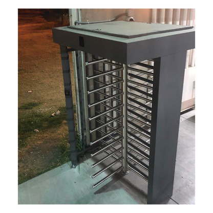 Torniquete Sencillo / Cuerpo Completo / Interior/Exterior / 100% Acero con Pintura Gris / EJE CENTRAL de Acero Inoxidable /Acabado de Lujo / Alto