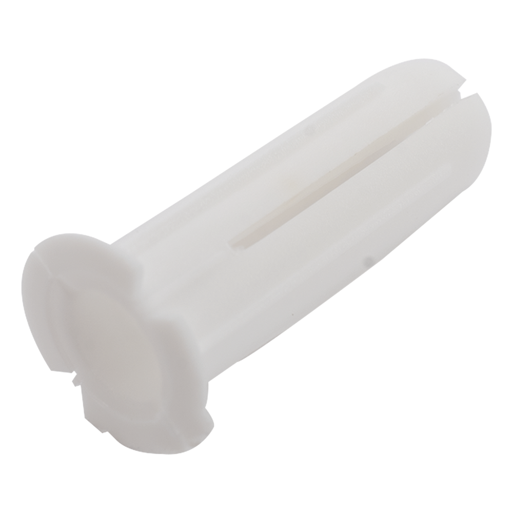 Paquete de 20 taquetes blancos 3/4" y 20 tornillos 8mm x 3/4" (1101-05002)