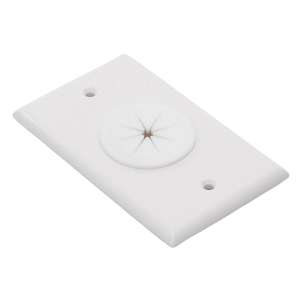 Placa de Pared, con Orificio y Grommet, Ideal para Pasar Cables