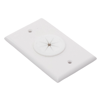 Placa de Pared, con Orificio y Grommet, Ideal para Pasar Cables