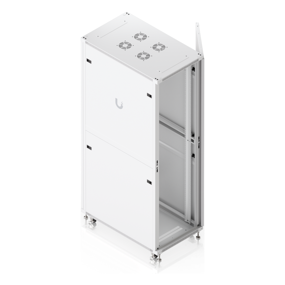 UACC Rack Cabinet 42U (600 × 1000 mm) – Gabinete de Piso Totalmente Ensamblado con Ventiladores Integrados, Paneles Removibles, Ruedas con Seguro y