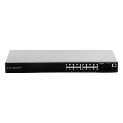 Switch Gigabit Administrable / 16 puertos 10/100/1000 Mbps + 4 Puertos SFP Uplink / Compatible con GWN Cloud.