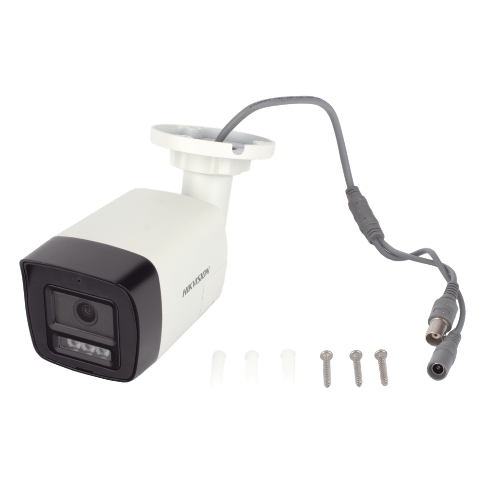[Audio Bidireccional + Dual Light + ColorVu] Bala TURBOHD 2 Megapixel (1080p) / Lente 2.8 mm / 30 mts IR EXIR + 20 mts Luz Blanca / Micrófono y