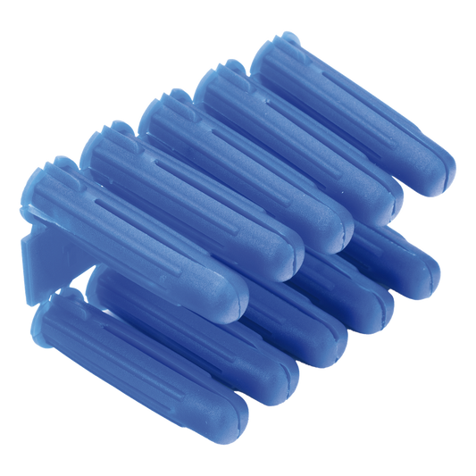 Taquete azul 3/8" para tornillo 12mm x 2" (100pzs) (1105-05100)