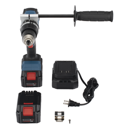 Rotomartillo Inalámbrico 20V / Motor Brushless / Broquero 1/2 in / 120 Nm Par Máximo / 2 Baterías 4.0Ah con Cargador y Maletín