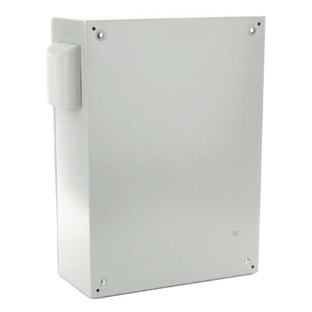 Gabinete Ventilado de Acero IP55 Uso en Exterior (600 x 800 x 300 mm) con Placa Trasera Interior Metálica y Compuerta Inferior Atornillable. Incluye