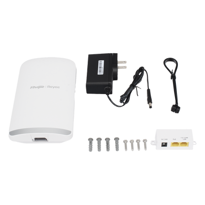 CPE Puente Inalámbrico Punto a Punto / Wi-Fi 5 802.11ac Wave2 867 Mbps / Antena 13 dBi MIMO 2x2 / 2 Puertos PoE Out 802.3AF / Enlace 3 km (1.86 mi)
