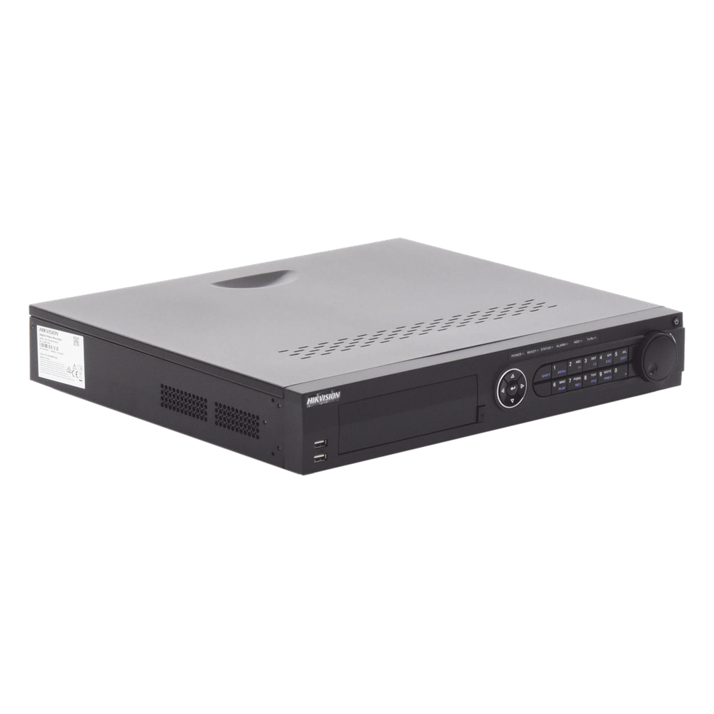 DVR 32 Canales TurboHD + 16 Canales IP / 3K Lite / 5 Megapixel Lite / 4 Bahías de Disco Duro / Audio por Coaxitron / AcuSense / POS / Videoanalisis