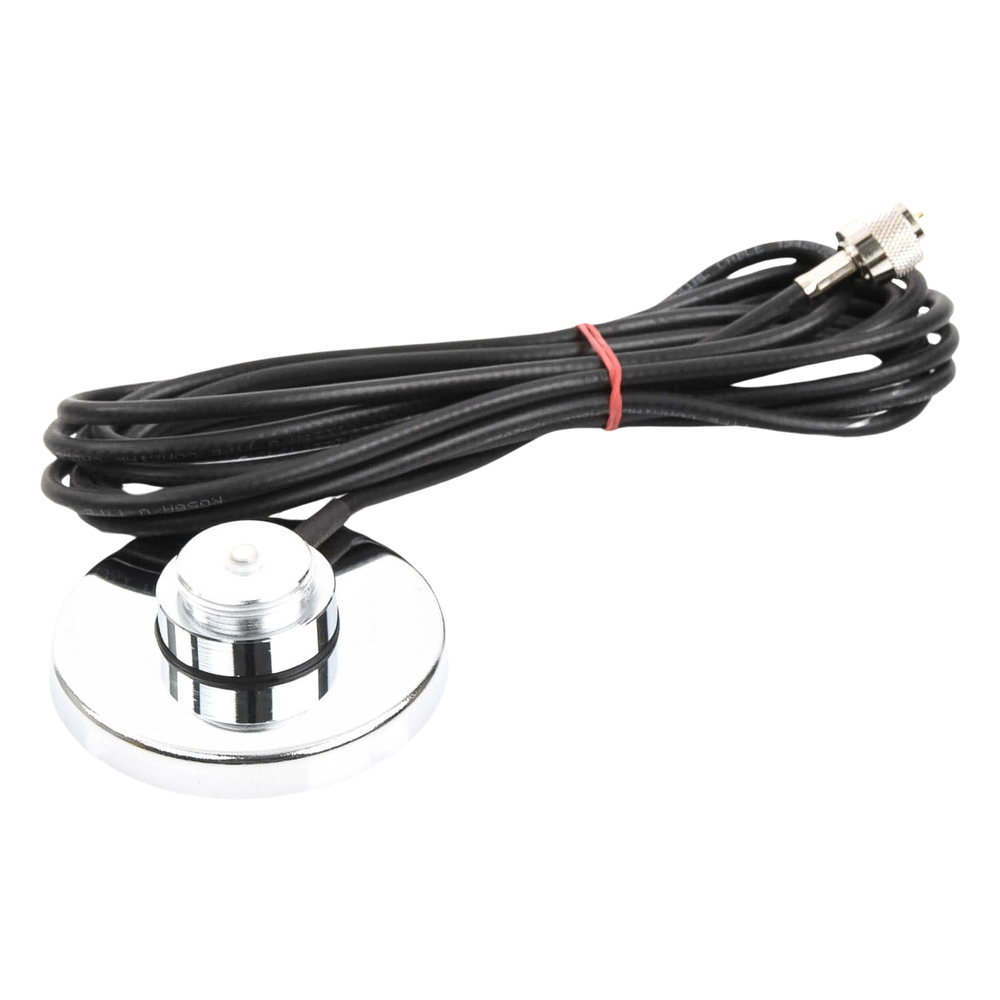 Montaje Magnético para Antenas de 3/4"(NMO), 3.5 m de Cable RG58U y Conector UHF (PL259) Macho