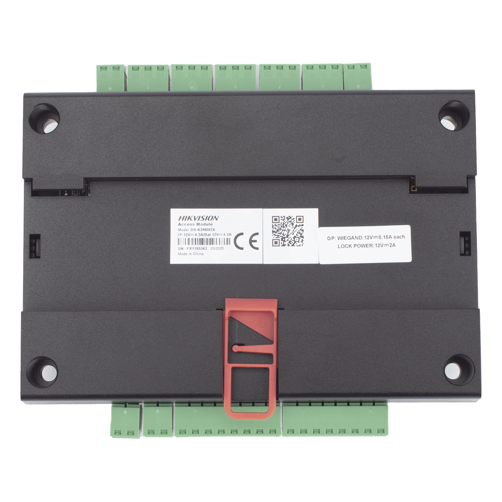 Expansor de 2 Puertas para Paneles de Control de Acceso DS-K27 Series / Comunicación RS-485 / 4 Entradas y 2 Salidas Auxiliares