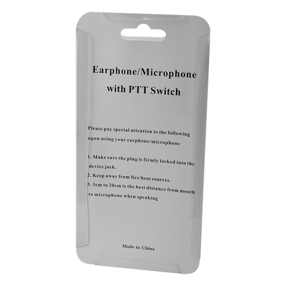 Micrófono - audífono de gancho ajustable al oído con conector de dos pines para KENWOOD Y TXPRO