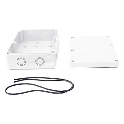 Gabinete Plástico para Exterior (IP65) de 180 x 125 x 57 mm Cierre por Tornillos.