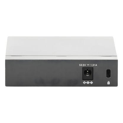 Switch Escritorio No Administrable de 5 puertos 10/100/1000 Mbps / Con 4 puertos PoE 802.3af/at de hasta 65 W / PoE Extendido hasta 250 metros