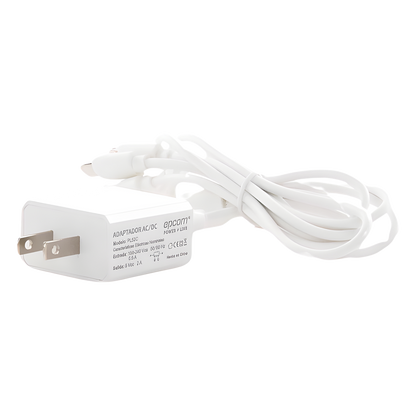 Cargador de pared USB de 5 Vcc 2A / Multi-puertos / USB-C / Micro USB / Tipo C / Lightning (iPhone) / Extensión de cable 1.2 metros