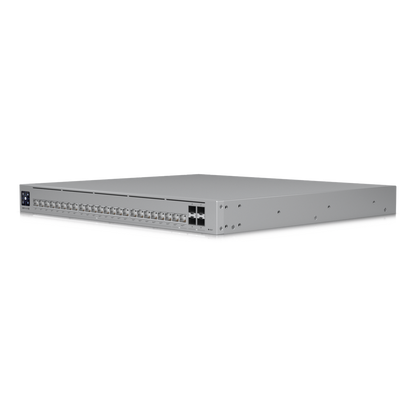 UniFi Switch Pro HD Capa 3, 24 puertos Etherlighting POE++ / (22) puertos 2.5 GbE, (2) puertos 10GbE, todos POE++, (4) puertos 10G SFP+, 600W