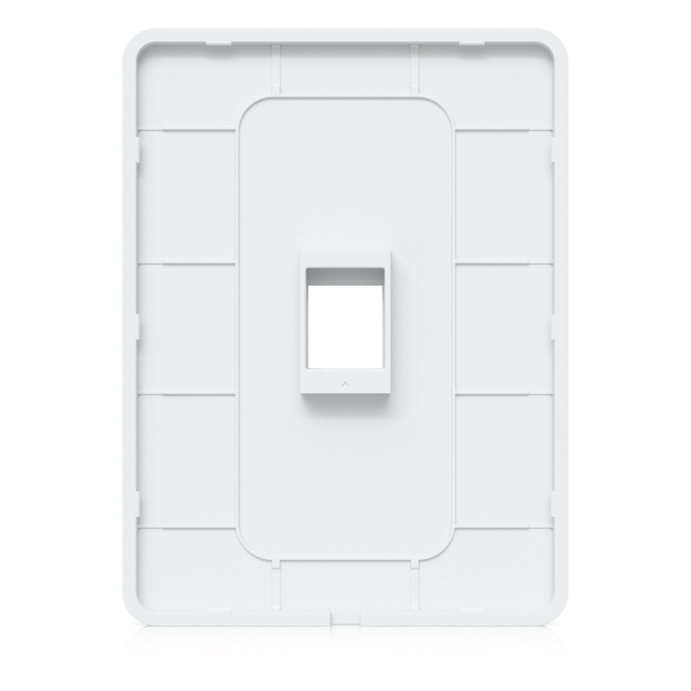 Placa de Pared Vertical Universal para Keystone de 1 Puerto con Cubierta Pintable, Acabado Personalizable, Paquete con 4 Piezas