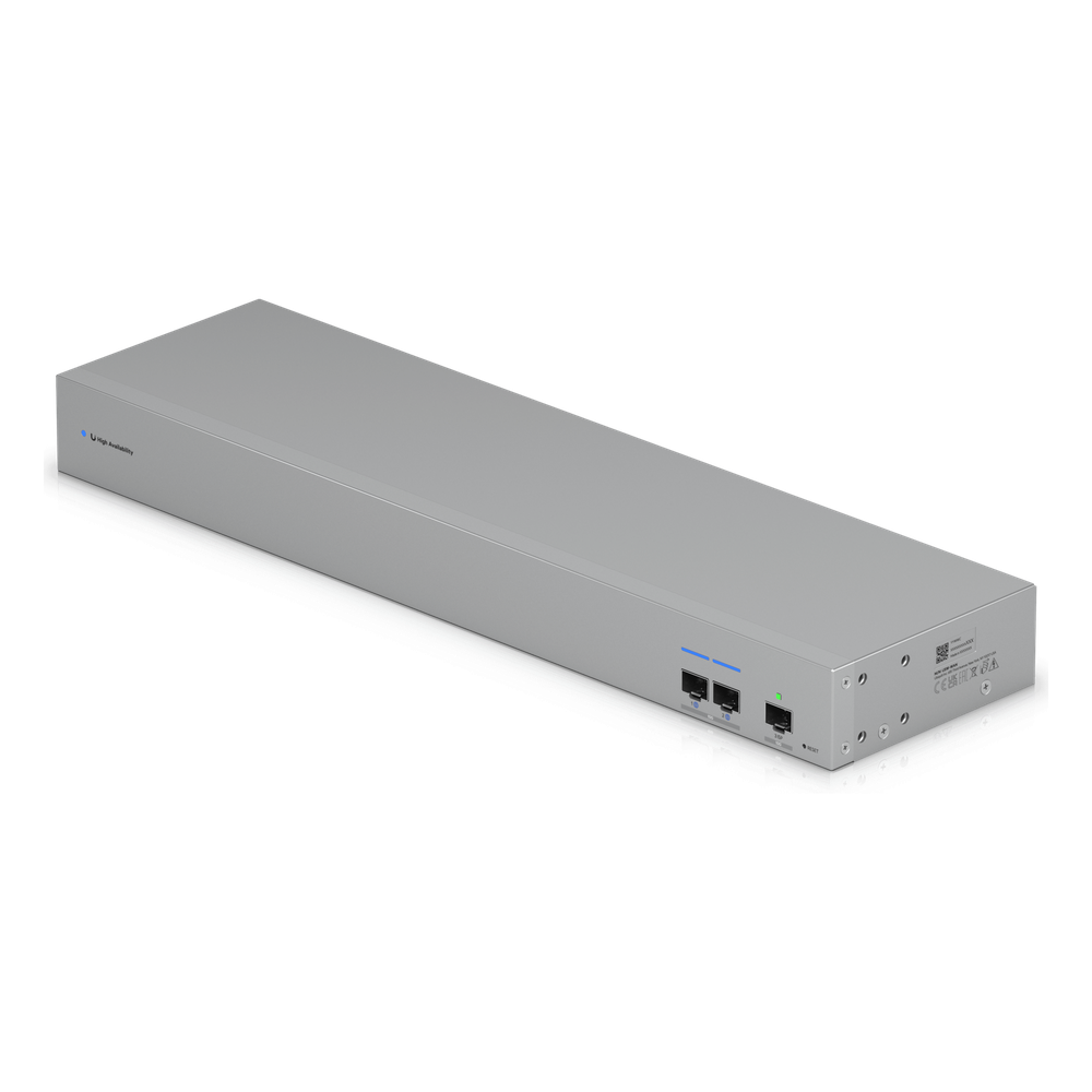 UniFi USW-WAN – Switch WAN Capa 2 con Uplinks SFP+ 10G, Puerto RJ45 GbE y Alimentación CA Redundante para Alta Disponibilidad con UniFi Gateways en