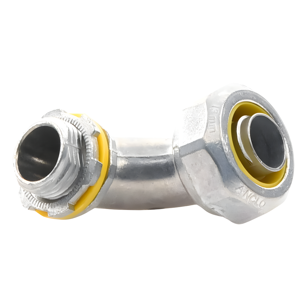 Conector Curvo para tubo tipo Liquidtight de 1/2" (13 mm). Compatible con ANC-COT12.