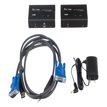 Extensor KVM USB | Acceso remoto PC | Hasta 100 m Cat5e | 1920x1200 | Protección ESD | Ajuste deskew