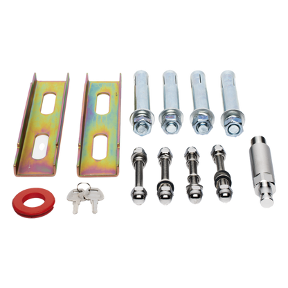 Kit COMPLETO Barrera Derecha XBF Con Corona LED / Brazo Iluminado de 3M / Incluye Sensor de Masa, Transformador, Lazo Magnético, Ancla, Fotoceldas y