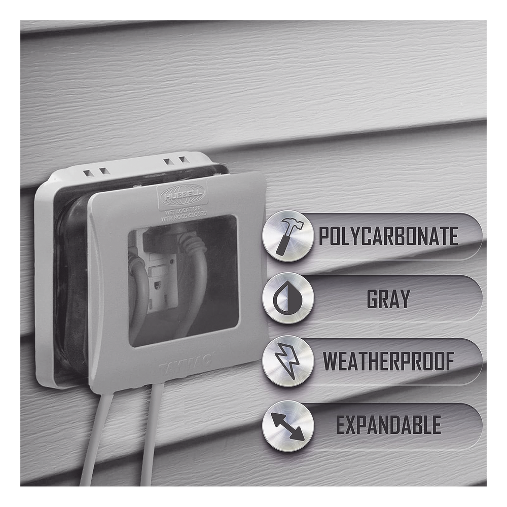 Cubierta Impermeable/ 2 Unidades/ Vertical/ Servicio Pesado/ Expandible/ Color Gris.