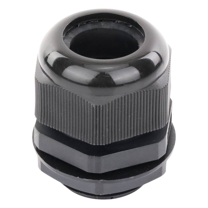 Conector Plástico Negro Tipo Glándula para Rosca NPT 1"