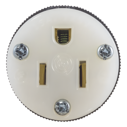 Conector Entrada Recta/ 15A 125V/ 2 Polos 3 Hilos/ Nema 5-15R/ Grado Industrial- Comercial.