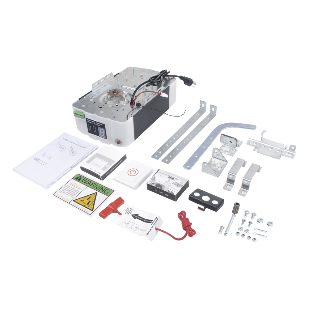 Kit D/ Puertas D/ Garage / 1/2HP / Fuerte / Silencioso / Incluye riel tipo T de 3mts / Compatible con APP / 2 Controles Inalámbricos Visera / 1