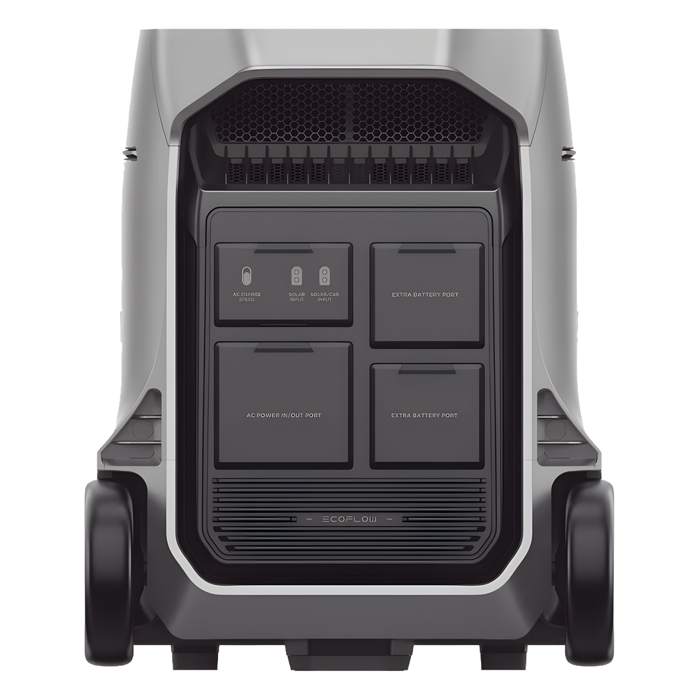 Estación de Energía Portátil DELTA PRO3 / 4096Wh Litio LFP / 5 AC 4000W (8000W Pico) / 2 USB-C 100W / Capacidad para Aumentar Respaldo / Cargador de