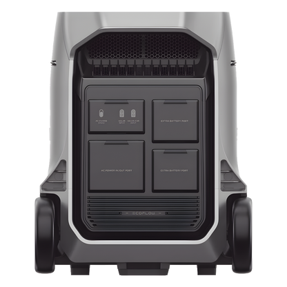 Estación de Energía Portátil DELTA PRO3 / 4096Wh Litio LFP / 5 AC 4000W (8000W Pico) / 2 USB-C 100W / Capacidad para Aumentar Respaldo / Cargador de