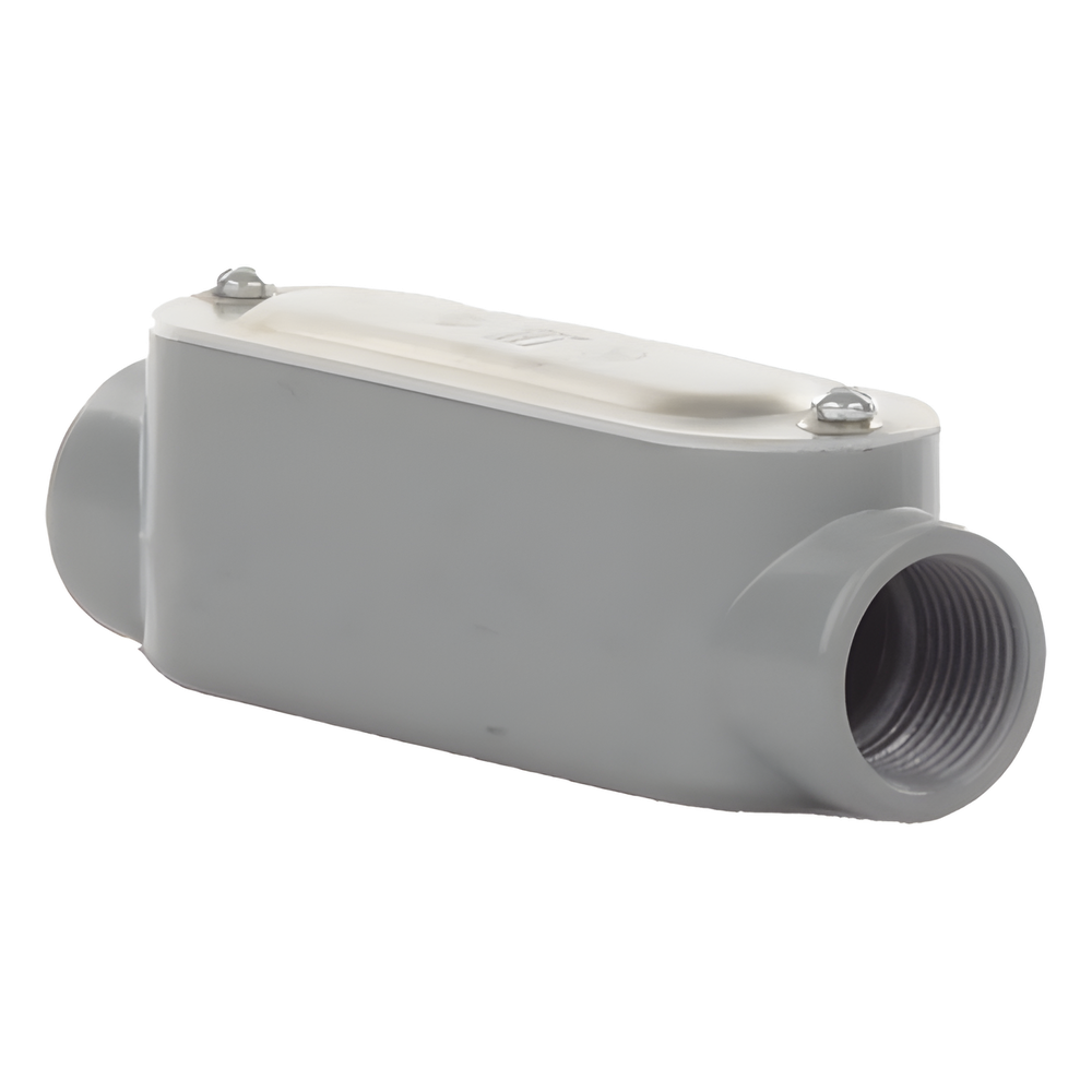 Caja Condulet tipo C de 3/4" (19.05 mm) Incluye tapa y tornillos.