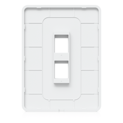 Placa de Pared Vertical Universal para Keystone de 2 Puertos con Cubierta Pintable, Acabado Personalizable, Paquete con 4 Piezas