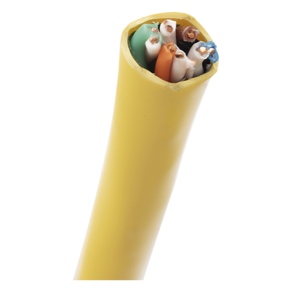 Bobina de Cable UTP de 4 Pares, Vari-MaTriX HD, Cat6A, 23 AWG, CMR (Riser), Color Amarillo, 305 Metros (1000 Pies)