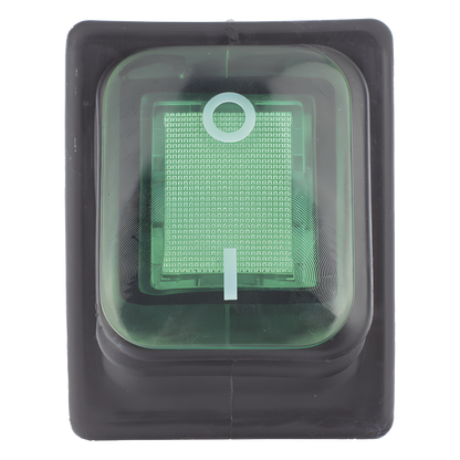 Interruptor tipo Switch con Led Color Verde / IP65 / Diseño Industrial / NO, COM, NC / Terminales tipo F1