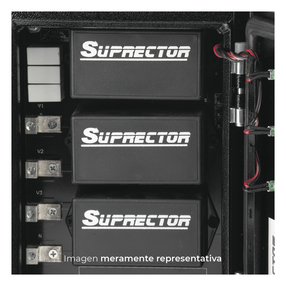 Supresor de Picos Supresor de Pico Clase C con Voltaje de Operación 127/220 Vca, 3 Fases, 200 KA.