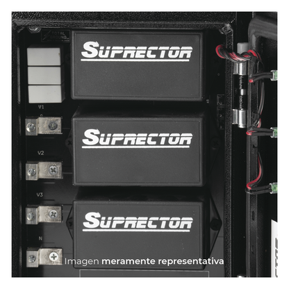 Supresor de Picos Supresor de Pico Clase C con Voltaje de Operación 127/220 Vca, 3 Fases, 200 KA.