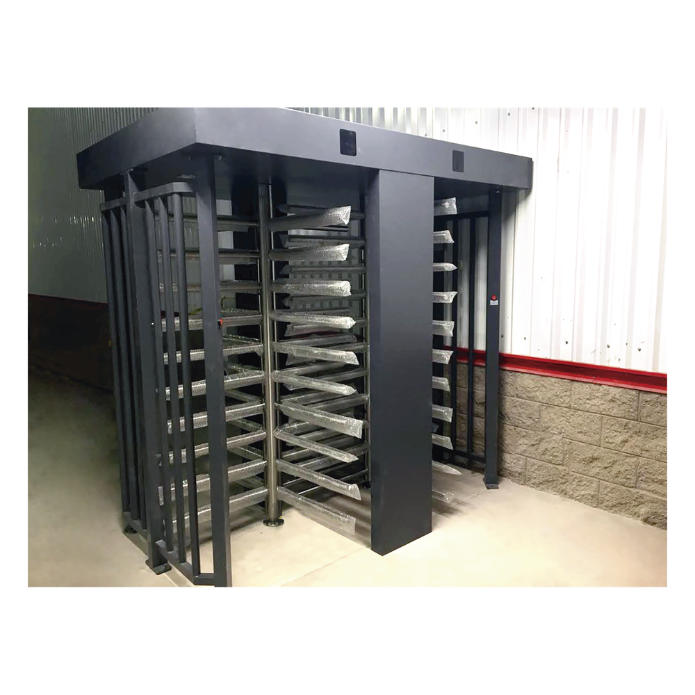 Torniquete Doble / Cuerpo Completo / Interior/Exterior / 100% Acero con Pintura Gris / EJE CENTRAL de Acero Inoxidable / Acabado de Lujo / Alto
