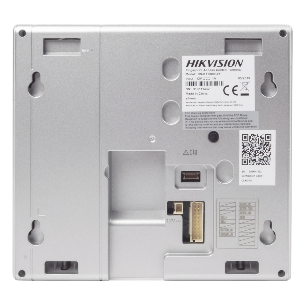 Terminal de Control de Acceso y Asistencia / Huella y Tarjetas EM / 1,000 Usuarios / Hik-Connect P2P / Pantalla LCD 2.4" / iVMS-4200