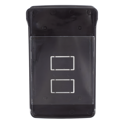 Carcasa Protectora Universal Color Negro con Tapadera de Acrílico / Medidas 245 × 143 × 83 mm / Compatible con Múltiples Modelos de Control de Acceso