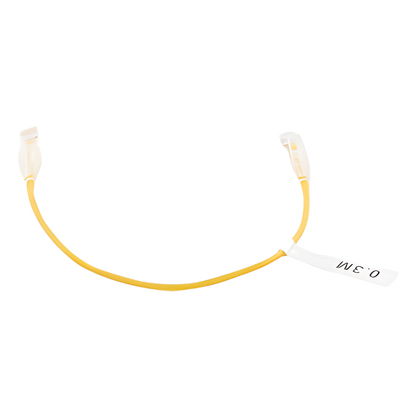 Cable de Parcheo Slim UTP Cat6 - 30 cm (11.81 Pulgadas) Amarillo Diámetro Reducido (28 AWG)