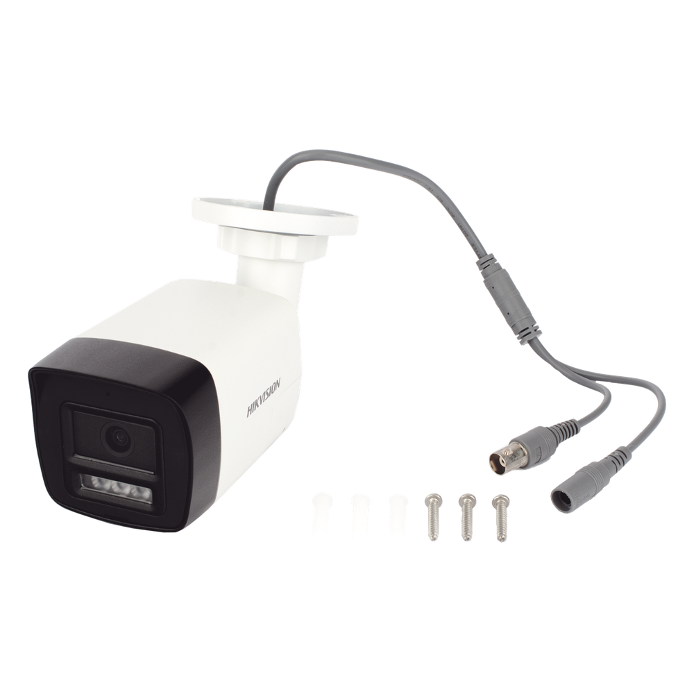 [Audio Bidireccional + Dual Light + ColorVu] Bala TURBOHD 3K (5 Megapixel) / Lente 2.8 mm Angulo de vision 112° / 30 mts IR EXIR + 20 mts Luz Blanca