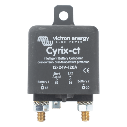 Cyrix-CT 12/24 V 120 A / Combinador Inteligente de Baterías en Vehículos y Embarcaciones