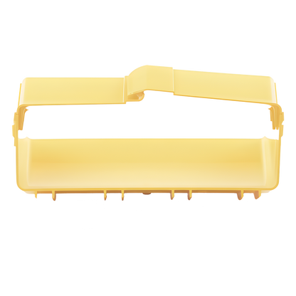 Bajada Vertical Interior de 45º con Tapa, Para uso con Canaletas 12X4 FiberRunner™, Color Amarillo