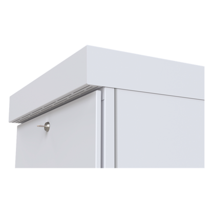 Gabinete para Piso, Capacidad, 31 Unidades de Rack, Doble puerta y Postes frontales e intermedios ajustables, Color Blanco, Se envía el Gabinete
