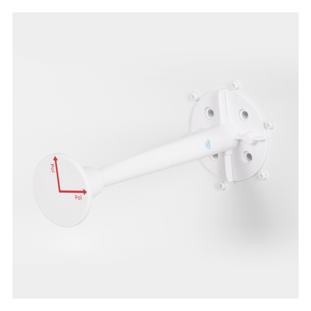 Antena Direccional con Frecuencia Extendida / 4.8 - 6.5 GHz / 28 dBi / Jumper incluido con conector N-Macho / Polaridad en 90º y 45º / Montaje